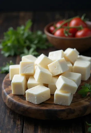 Коцкице свежег индијског Панир сира