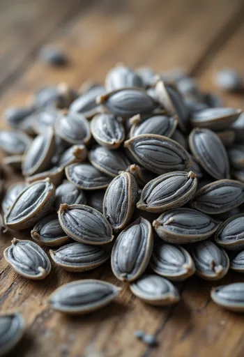 Ољуштено и неољуштено семе сунцокрета у чинијама