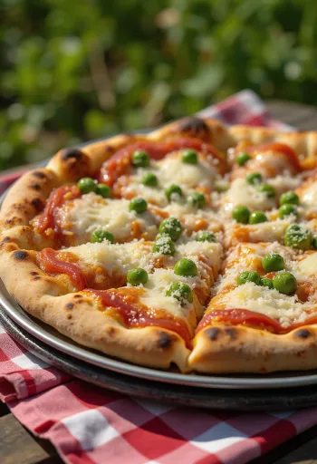 Pizza ai Piselli са грашком и сиром