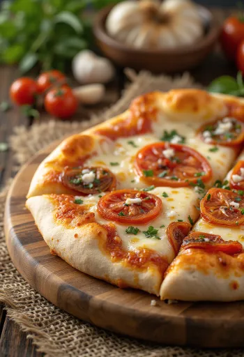 Pizza ai Pomodori Secchi са сушеним парадајзом и сиром