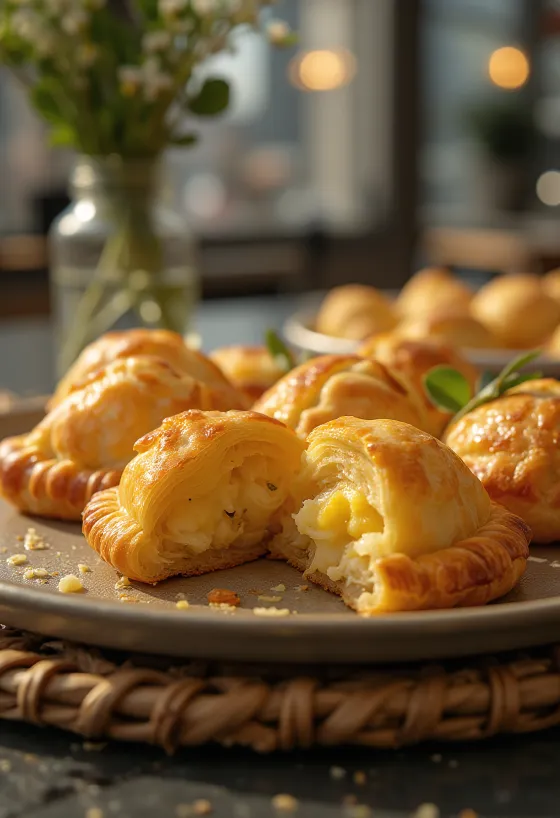 Самбоусек са ситним сиром, у хрскавом тесту, свеже печен