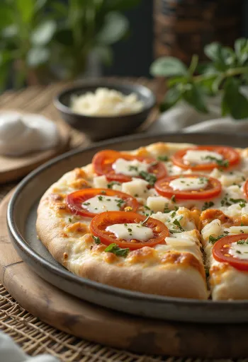 Pizza al Mascarpone са босиљком и пармезаном