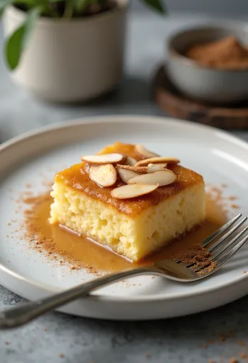 Ревани зачињен циметом и посут бадемима