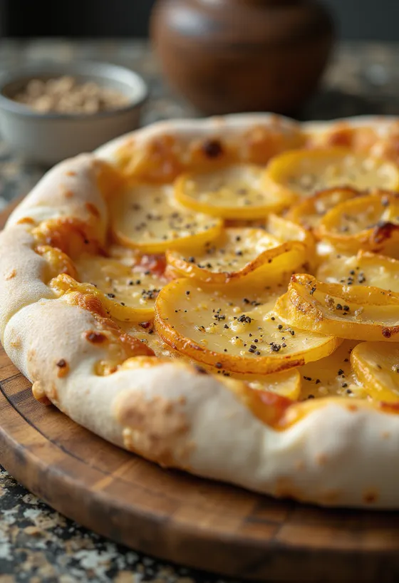 Pizza al Patate са кромпиром и сиром