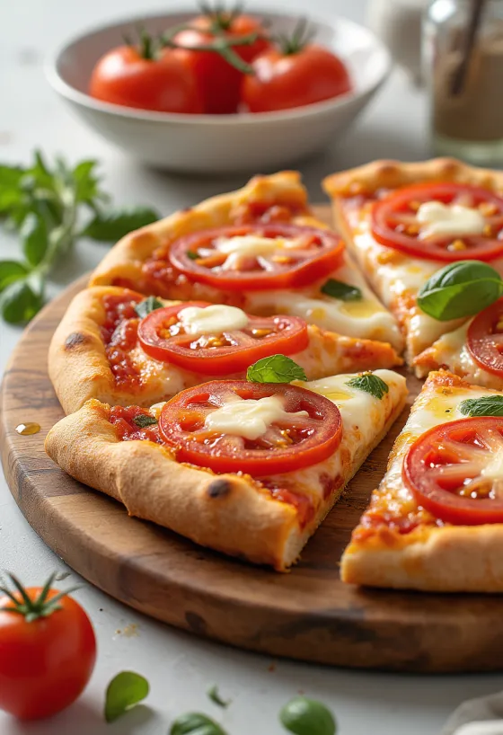 Pizza al Pomodoro Fresco са свежим парадајзом и моцарелом