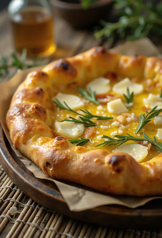 Pizza al Rosmarino са рузмарином и пармезаном