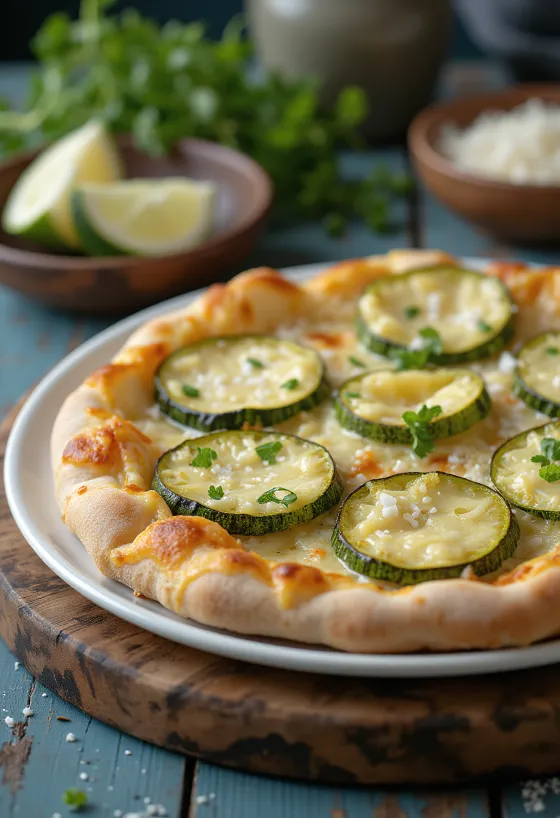 Pizza al Zucchini са тиквицама и сиревима