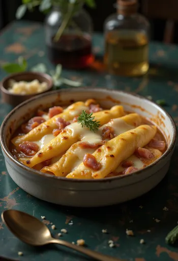 Палачинке са шунком и сиром свеже печене