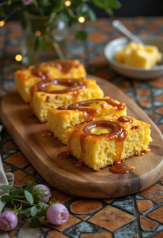 Сервирани барбекју кукурузни хлеб