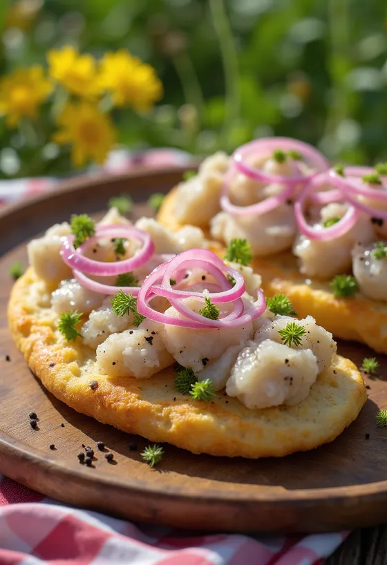 Тунброд сурстреминг сендвич, са хрскавим хлебом и свежим поврћем