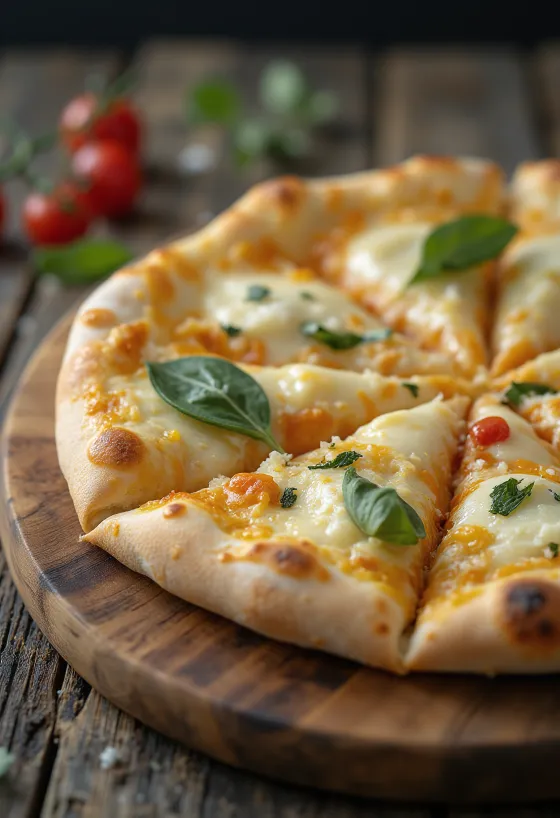 Пица Бјанка са кремастом горгонзолом и рузмарином