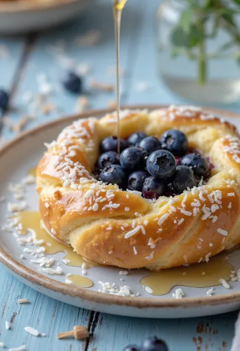 Сколеброд са боровницама и интегралним брашном послужен