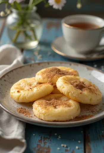 Патхоли са гризом, умотан у листове банане, украшен кокосовим брашном