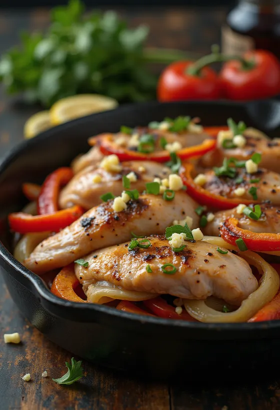 Паприка са печеним месом и рузмарином