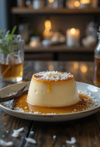 Флан са кокосом, са карамелизованим шећером