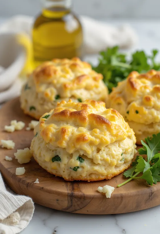 Погачице са босиљком и сиром сервиране