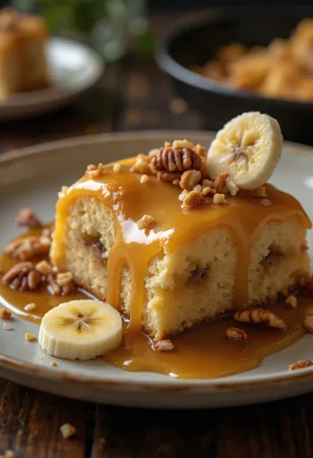 Карамел торта са бананама са декорацијом