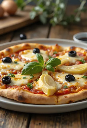 Pizza ai Carciofi e Olive са артичокама и маслинама