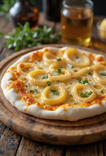 Pizza ai Cipollotti са младим луком и сиром
