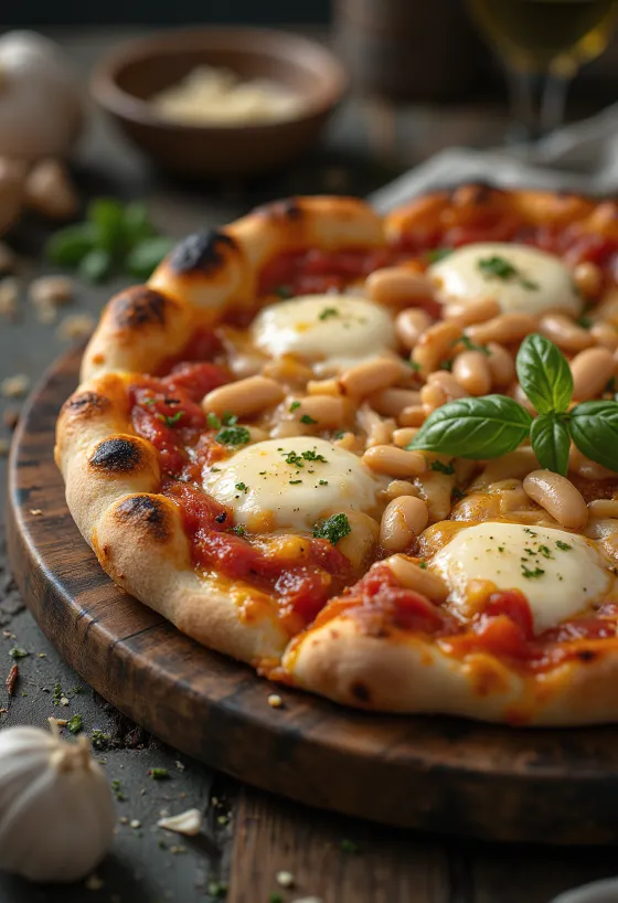 Pizza ai Fagioli са пасуљем и сиром