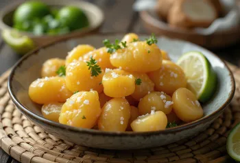 Papas arrugadas са морском сољу, печени до златно-смеђе боје и послужени са маслиновим уљем