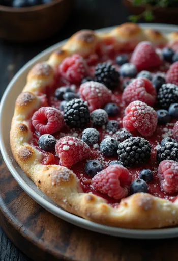 Pizza ai Frutti di Bosco са свежим шумским воћем